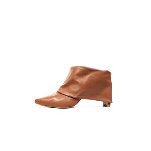 Jonathan Simkhai Karine Foldover Booties Womens Size 10 Brown
